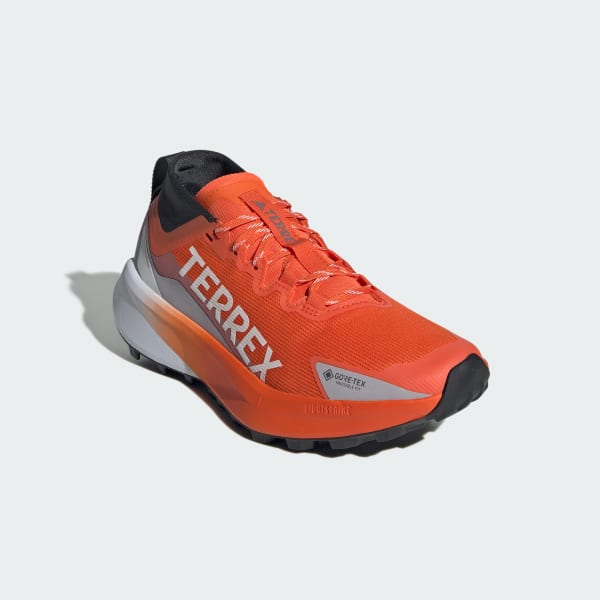 สีส้ม รองเท้าวิ่งเทรล Terrex Agravic GTX