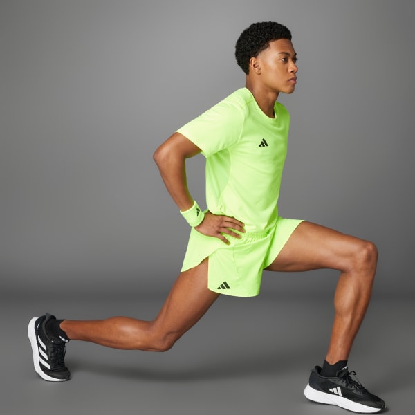 Green Adizero Essentials Running Split Shorts