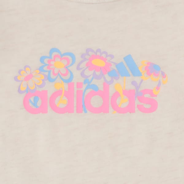 White HTR GFX CAP SLV ROMPER