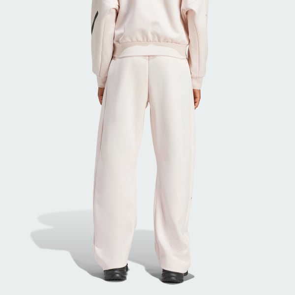 สีชมพู กางเกงขายาวทรงบาร์เรล adidas Z.N.E.