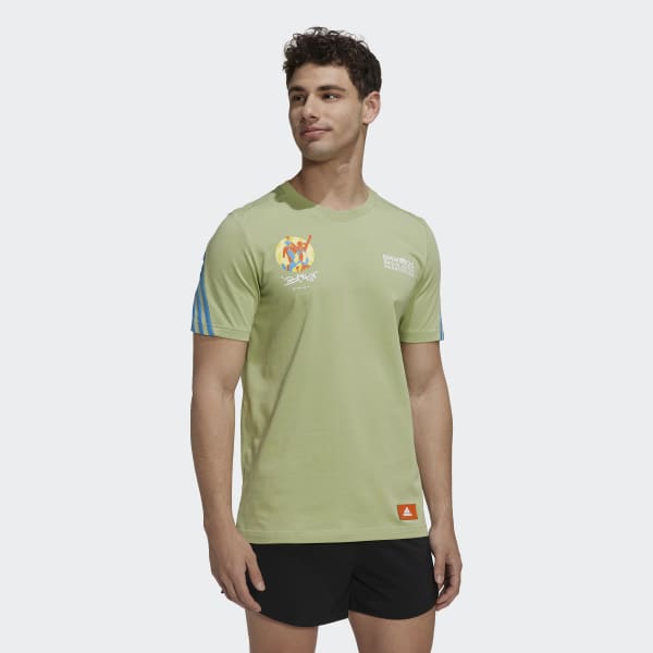 Groen Sportswear Future Icons 3-Stripes T-shirt EBT33