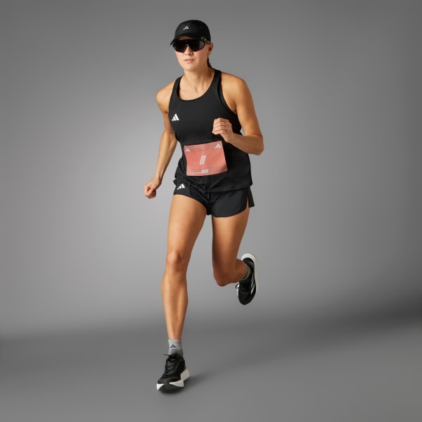 Negro Polera sin Mangas de Running Adizero Essentials