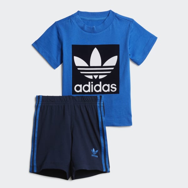 adidas shorts and tee set