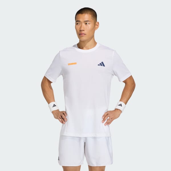 Hvid Tennis Hot Egg Graphic T-shirt