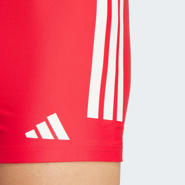 adidas 3-Stripes Swim Boxers 2-Inch Red adidas UK