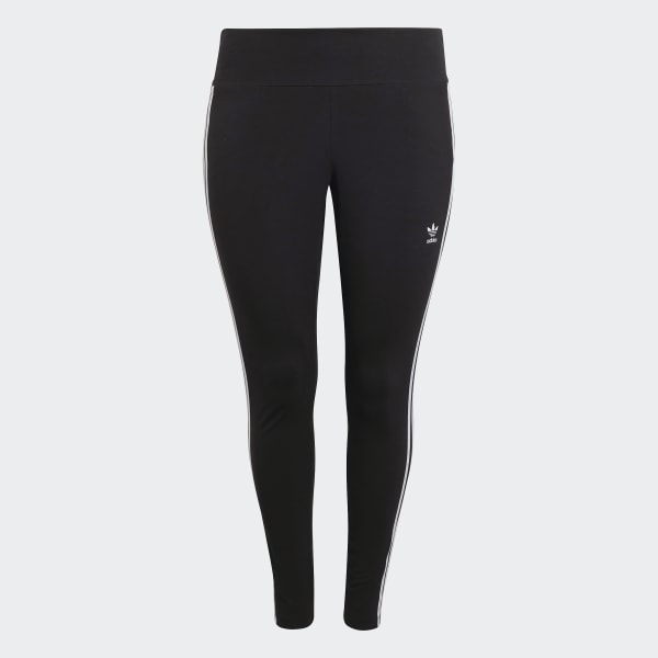 cierna Legíny Adicolor Classics 3-Stripes (plus size) E4723