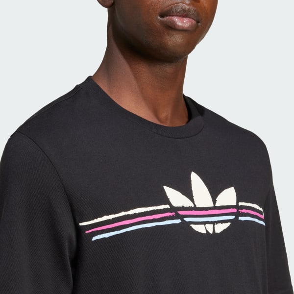 【adidas】Original 80s graphic logo tee in black adidas Original 80s graphic logo tee in black | ASOS