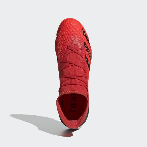 Rojo Calzado de Fútbol Predator Freak.3 Pasto Sintético