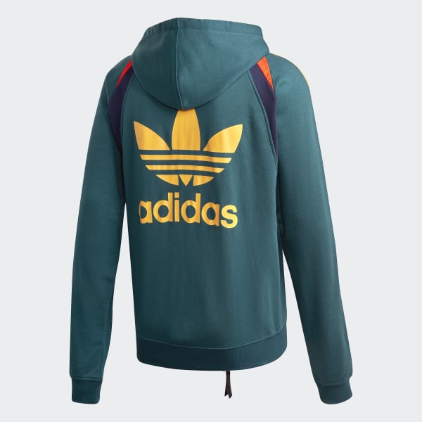 Adidas asymmetrical best sale blocked pullover hoodi