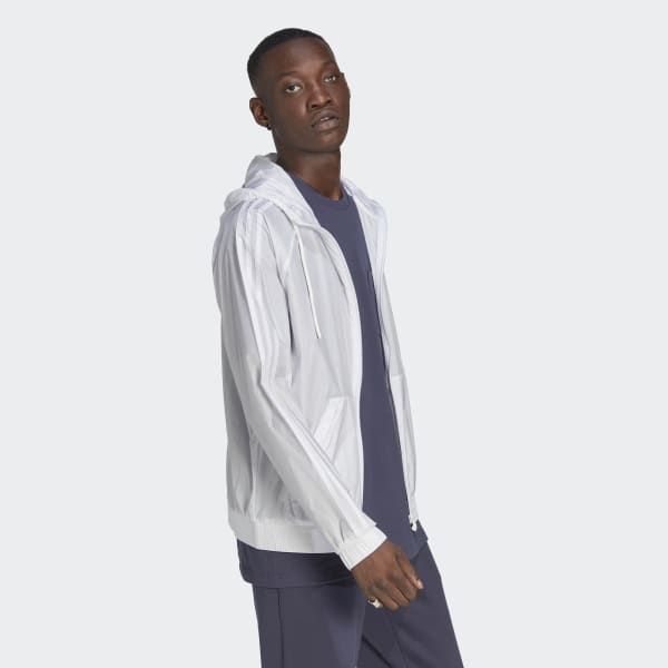 White Windbreaker DRI78