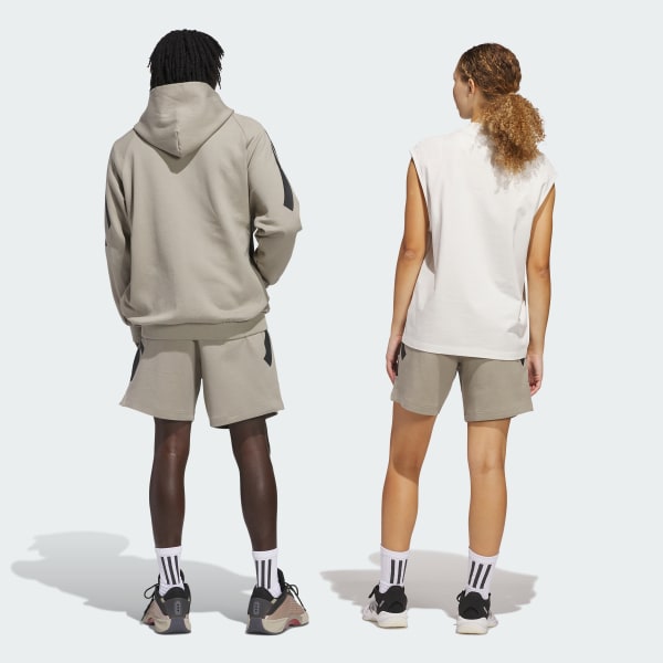Beige adidas Basketball Spacer Shorts (Gender Neutral)