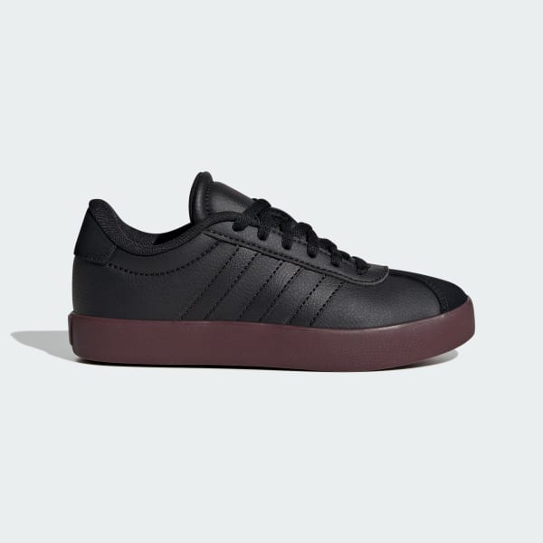 Black VL Court 3.0 Shoes Kids