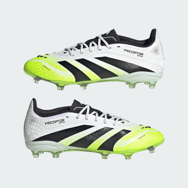 adidas Predator Elite Firm Ground Cleats Kids - White | Free