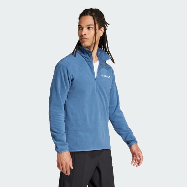 Blue Multi Essentials 1/2 Zip Fleece Jacket