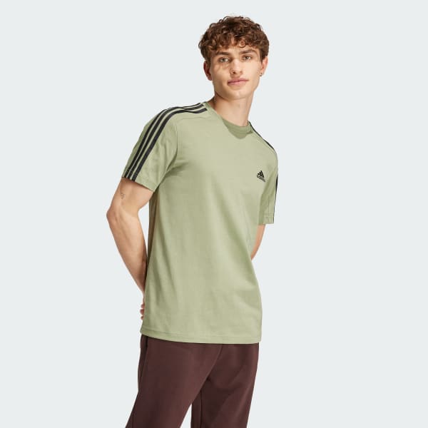 Essentials Single Jersey 3 Stripes T Shirt