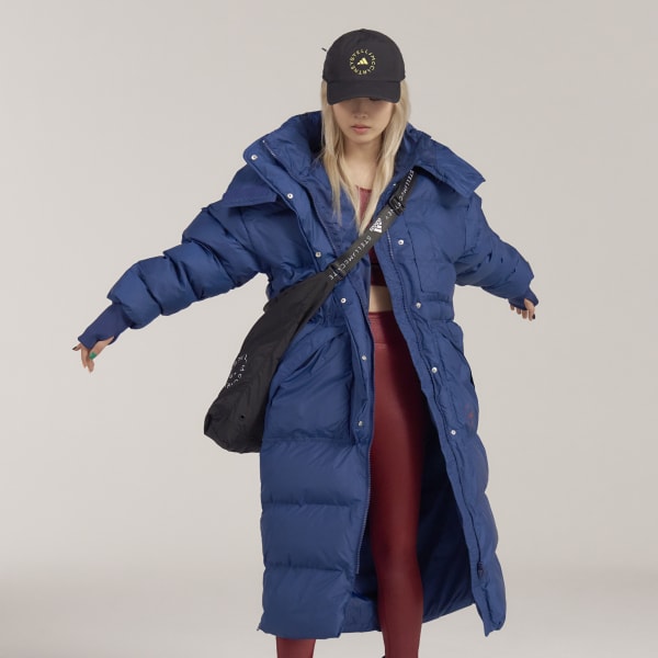 Μπλε adidas by Stella McCartney Long Padded Winter Jacket