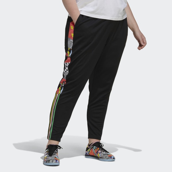 Black Tiro Pride Tracksuit Bottoms (Plus Size) ZF064