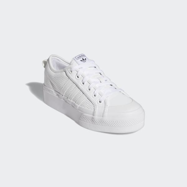 adidas Nizza Platform Shoes - White | FX9180 | adidas US