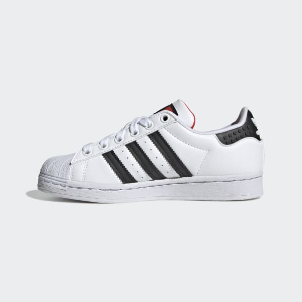 Bialy adidas x LEGO® Superstar Shoes LIW77