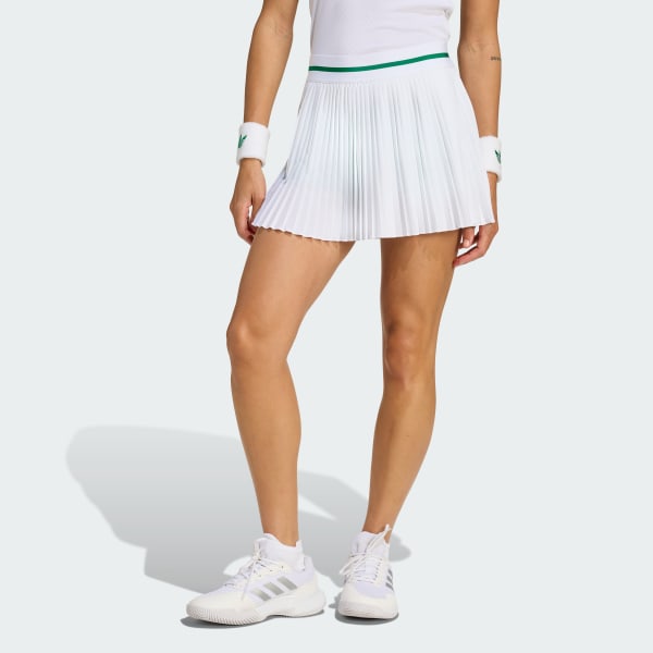 สีขาว กระโปรงพลีต Tennis Pro Climacool