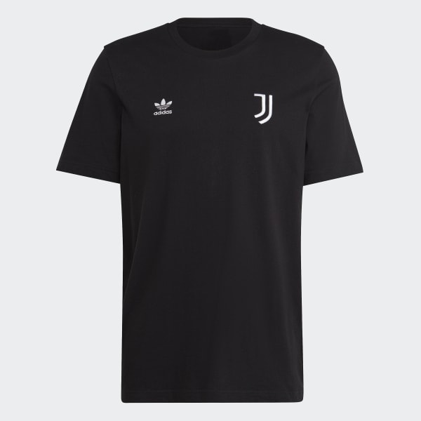 สีดำ เสื้อยืด Juventus Essentials Trefoil