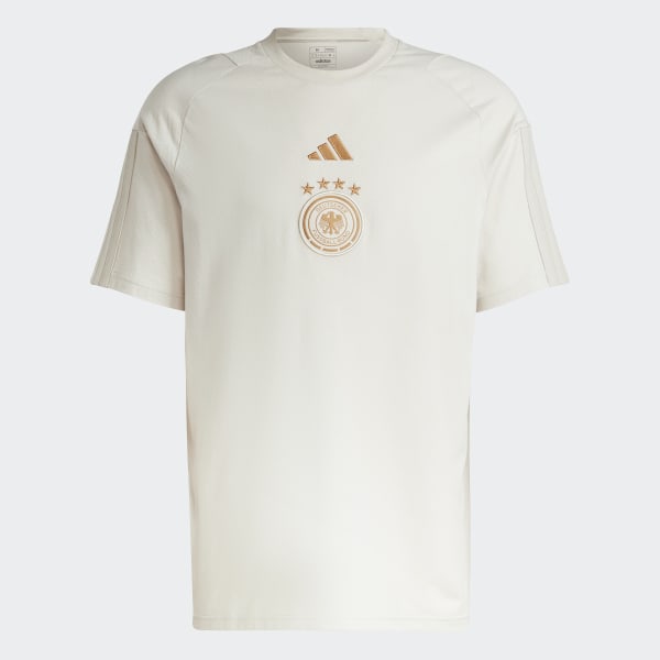Beige Tyskland Cotton T-skjorte N2562
