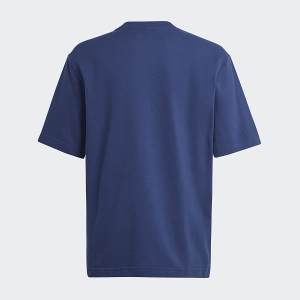 Niebieski Future Icons Logo Piqué Tee