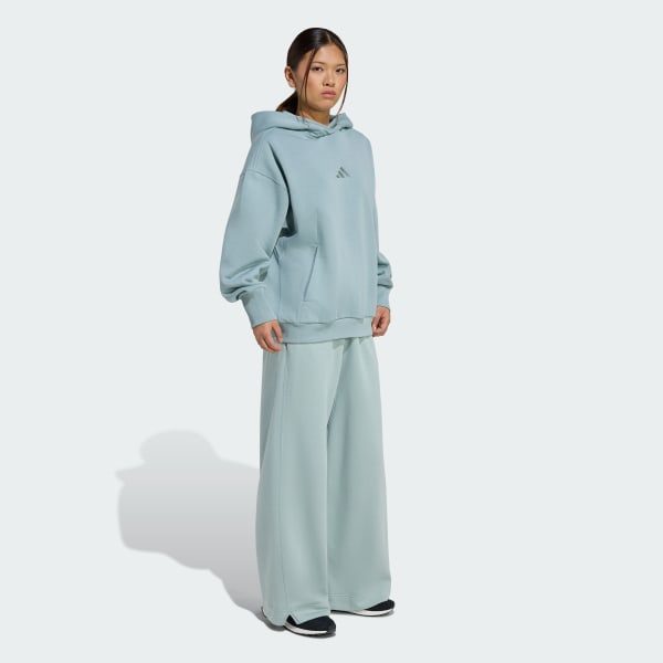 adidas ALL SZN Fleece Loose Hoodie - Green | Free Shipping with