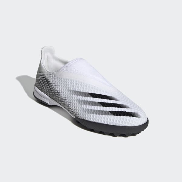 adidas X Ghosted.3 Laceless Turf Boots - White | adidas UK