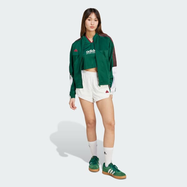 Verde Jersey Corto Tiro Cut 3 Franjas