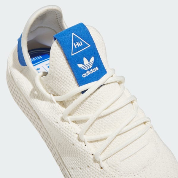 Adidas hu on sale white blue