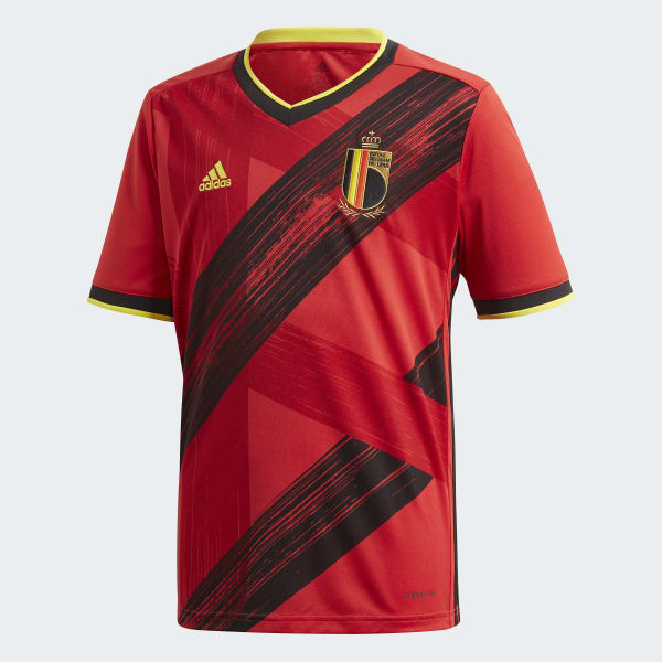 red adidas soccer jersey
