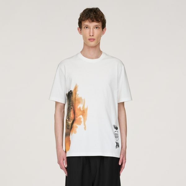 biela Tričko Y-3 AOP Short Sleeve