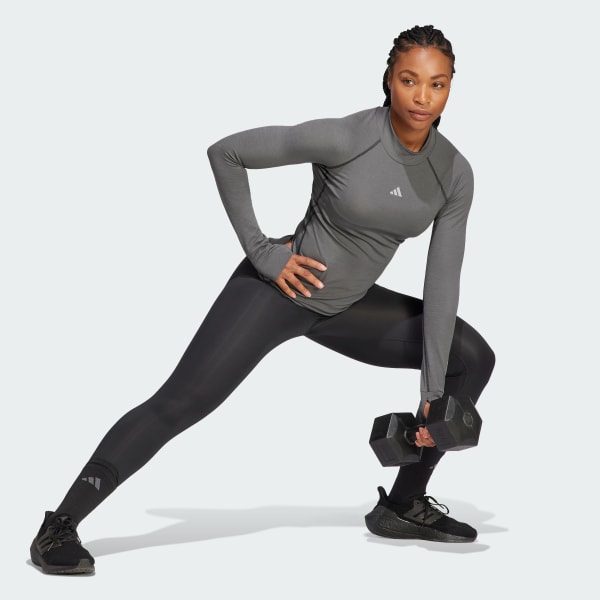 adidas Techfit AEROREADY Warm Long Training Top - Black | Women's Training | adidas US