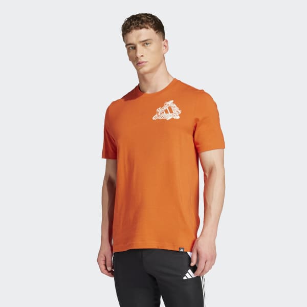 トップス ADIDAS ORIGINALS FOOTBALL CLASSIC TSHIRT Soccer_Kicks_Graphic_Tee_Red_J