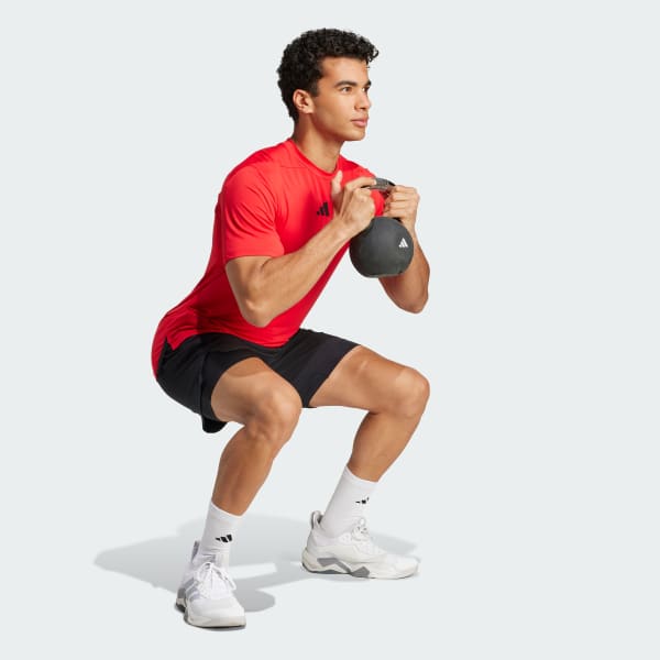 สีแดง เสื้อยืด Designed-for-Training Intensity