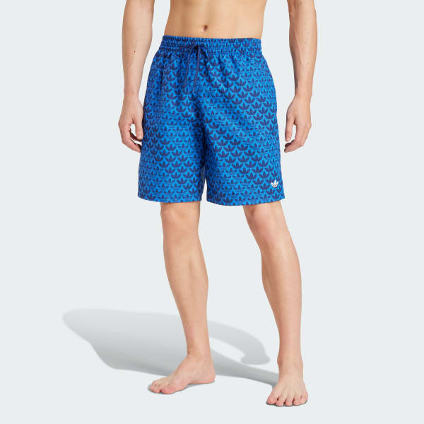 Blue Monogram Swim Shorts