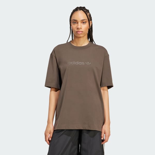 adidas Essentials Linear Oversized T-Shirt - Grün | adidas Deutschland