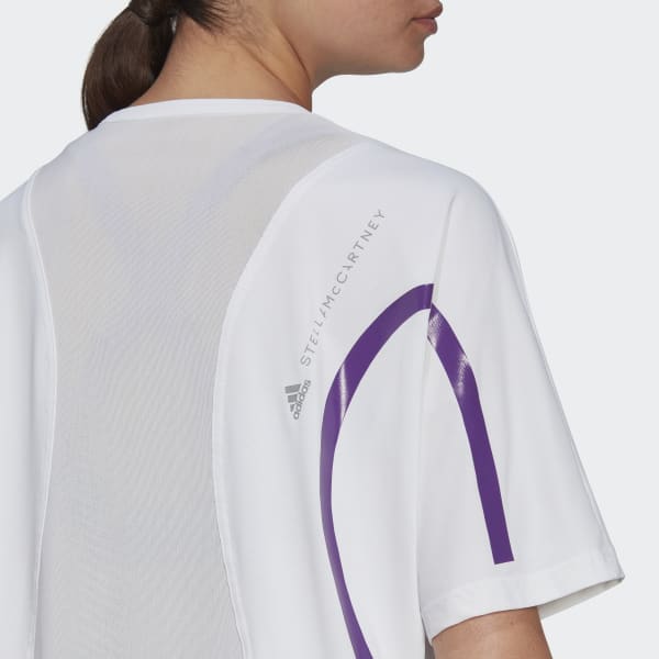 Branco T-shirt Larga para Running TruePace adidas by Stella McCartney