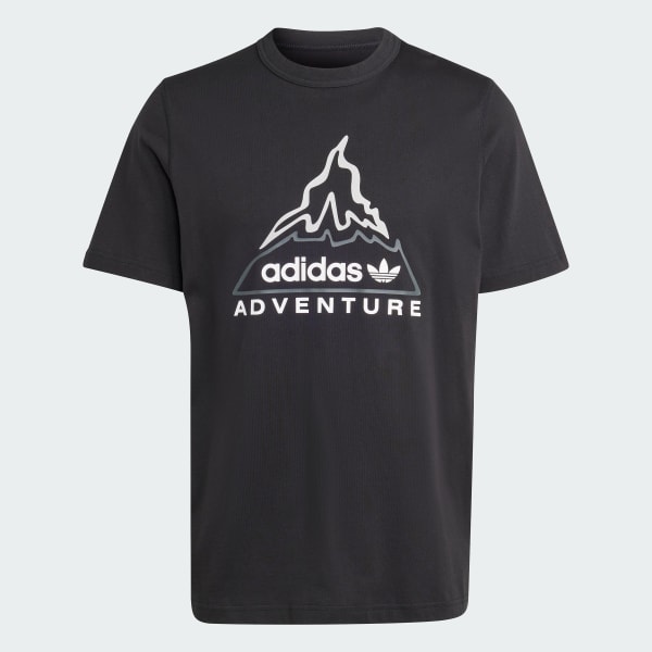 adidas Adventure Graphic Tee Black adidas Australia