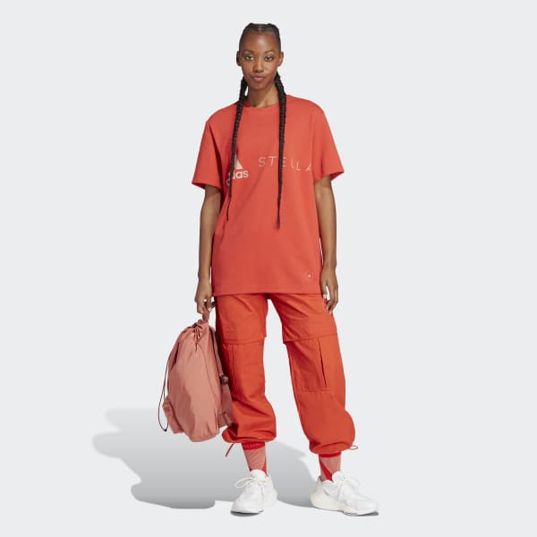 adidas by Stella McCartney Logo Tee - Orange | Free Shipping with