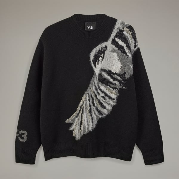 Adidas knitted crew sweat top