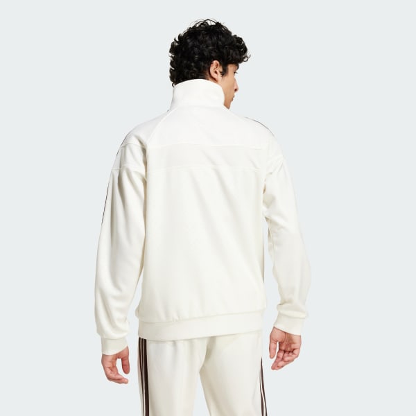 adidas '80s Premium Embossed 3-Stripes Track Top - White