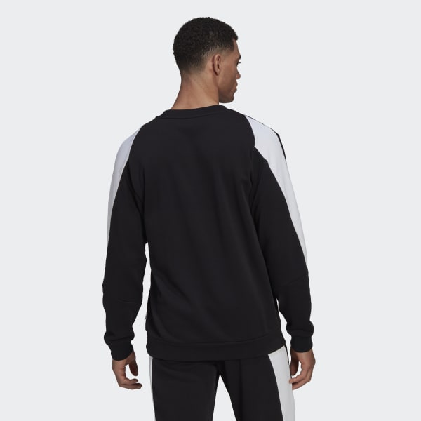 Svart Future Icons Embroidered Badge of Sport Sweatshirt HM484