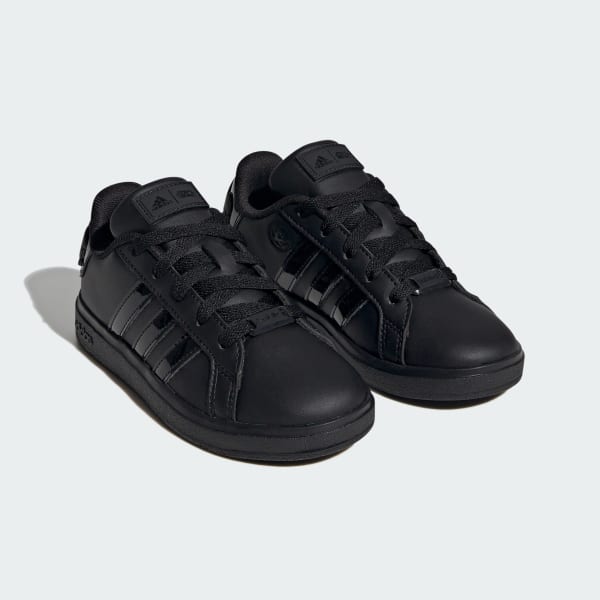 Black ADIDAS STAR WARS GRAND COURT 2.0 SHOES KIDS
