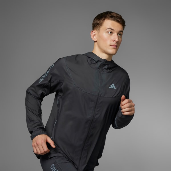 adidas Adizero Running Lightweight Jacket - Black | Free Delivery ...