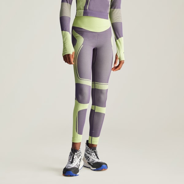 Purple adidas by Stella McCartney TrueNature Ski Seamless Leggings