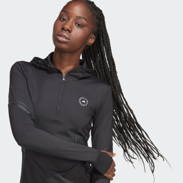Negro Sudadera con capucha adidas by Stella McCartney TruePace