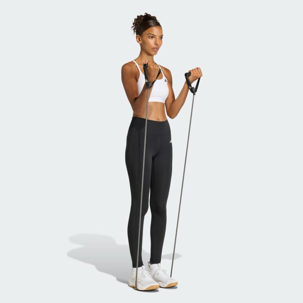 Branco Top Esportivo Optime Essentials Workout Light Support