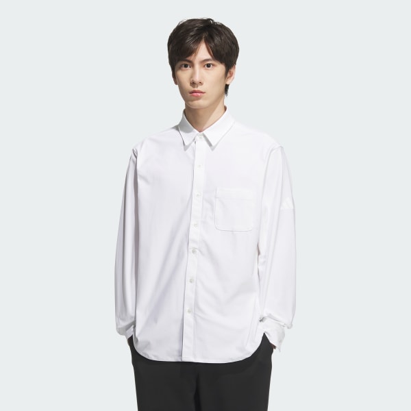 アディダス プレミアム カジュアル 軽量 ニット 長袖シャツ